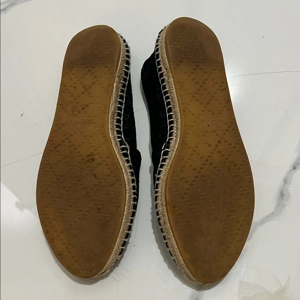 🚨SEND OFFERS🚨 Gucci Black Canvas Espadrilles